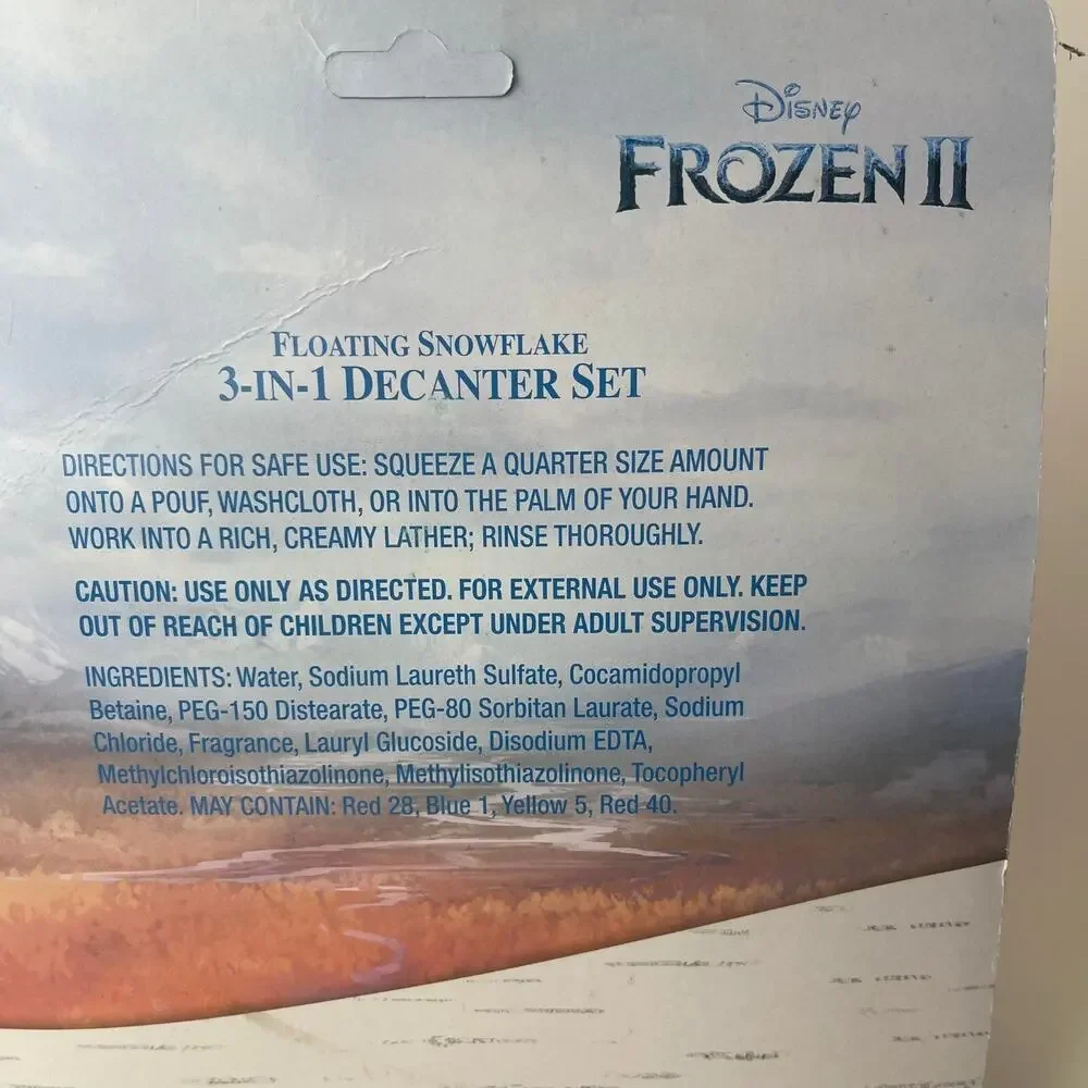 Disney Frozen 2 ELSA Floating‎ 3N1 Bath Gel Soap Set Inflatable Snowflake NEW